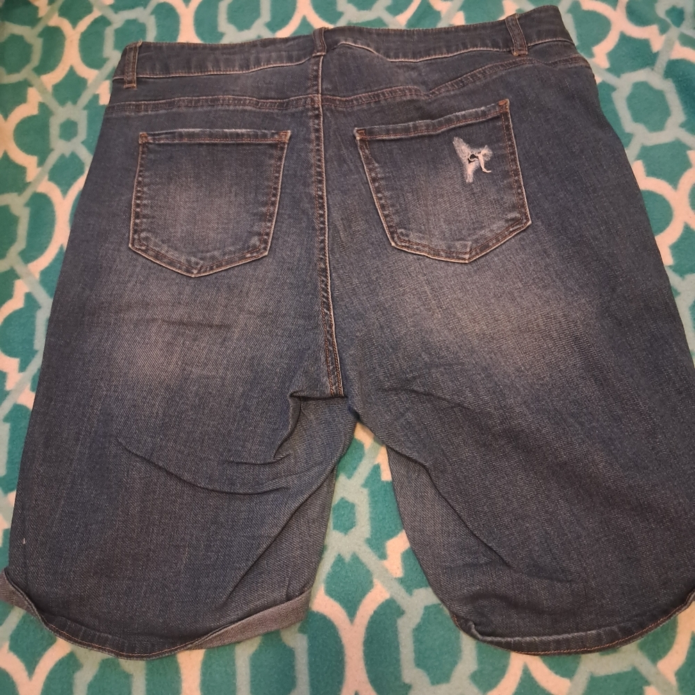 Indigo Fusion Womens Denim Shorts - Picture 4 of 4